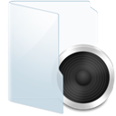 Audio - Light - Folders icon